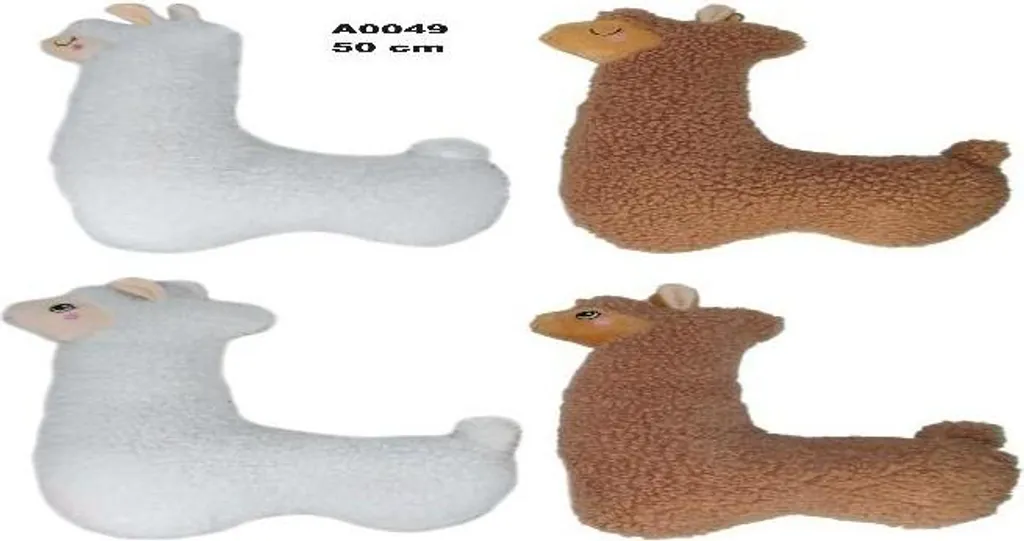 Grand Doudou Alpaga 50cm MIX - Jouet en Peluche pour Enfant et Bébé