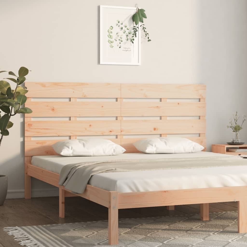 Design Möbel Kopfteil 200x3x80 cm Massivholz Kiefer - 2024 Neu