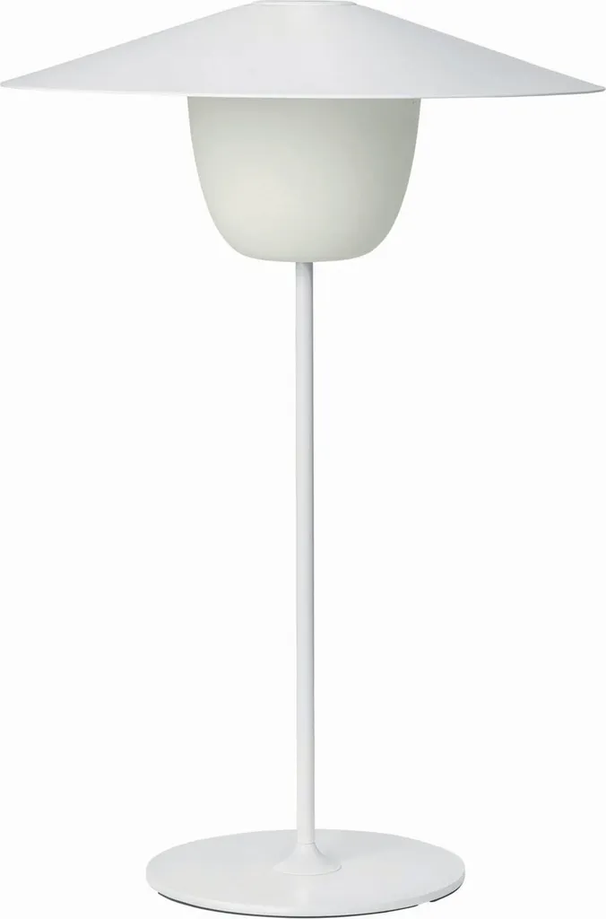 Blomus ANI LAMP LARGE 66068: Lampada LED ricaricabile bianca da esterno
