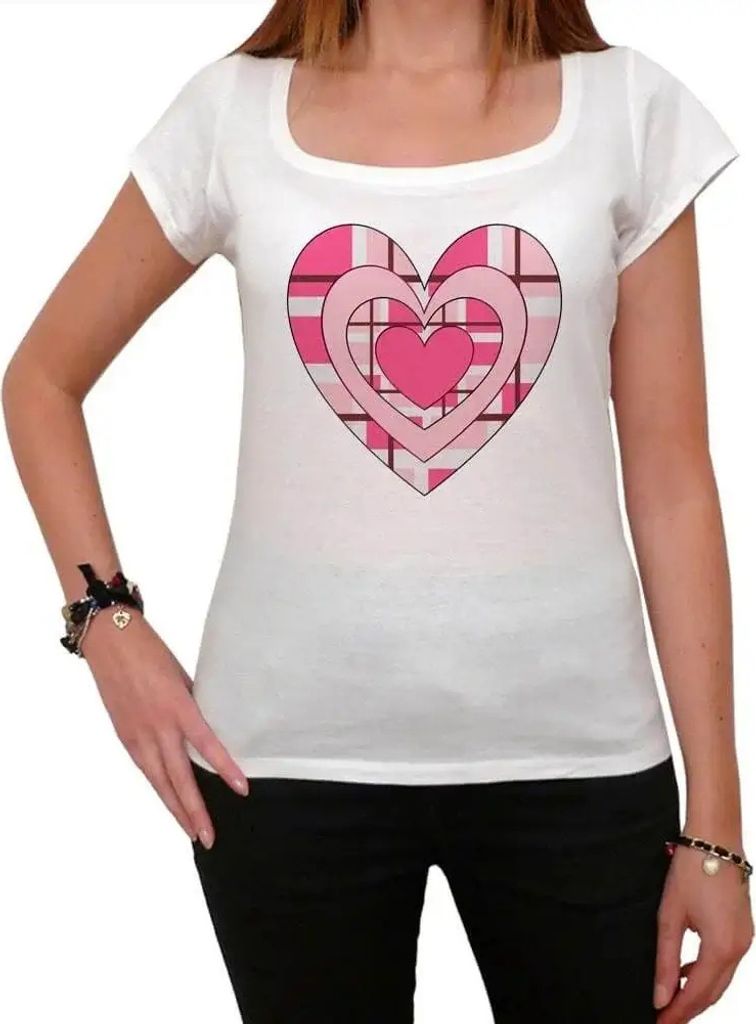 Damen Grafik T-Shirt Fancy valentine Herz – Fancy Valentine Heart – Öko-Verantwortlich Vintage Jahrgang Kurzarm Lustige Druck Geburtstag Gesch...