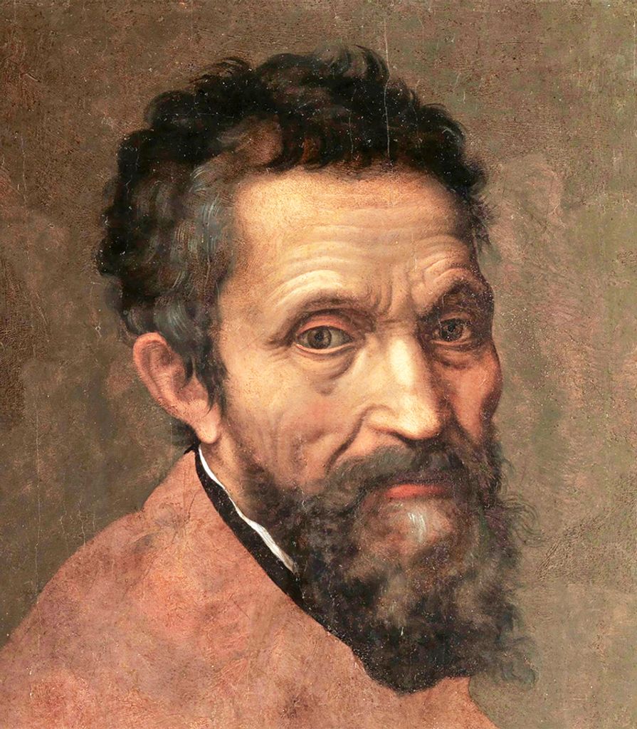 Legendarte - Kunstdruck auf Leinwand - Porträt von Michelangelo von Daniele da Volterra - Wanddeko, Canvas cm. 50x60