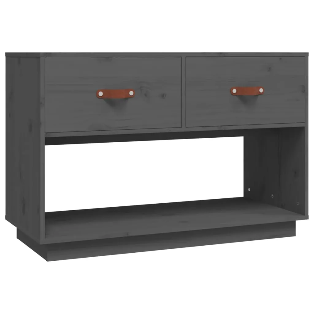 Mobile TV Resistente Grigio 90x40x60 | Vero Pino Massiccio Salotto