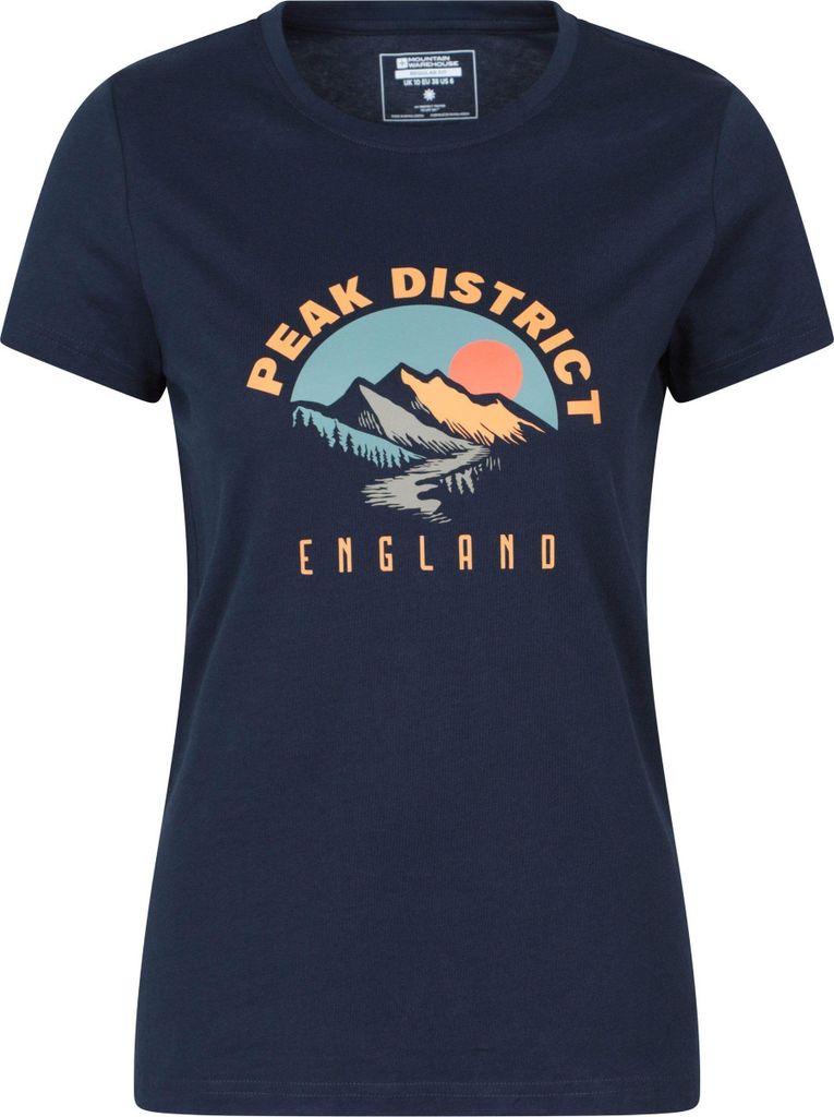 Mountain Warehouse - "Peak District" T-Shirt für Damen MW4557 (36 DE) (Marine)