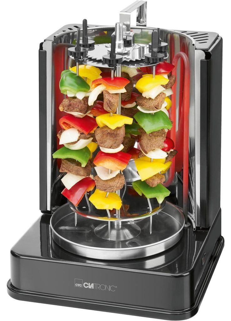 Clatronic DVG 3686 noir Gril multigrille pour kebab Image du produit 