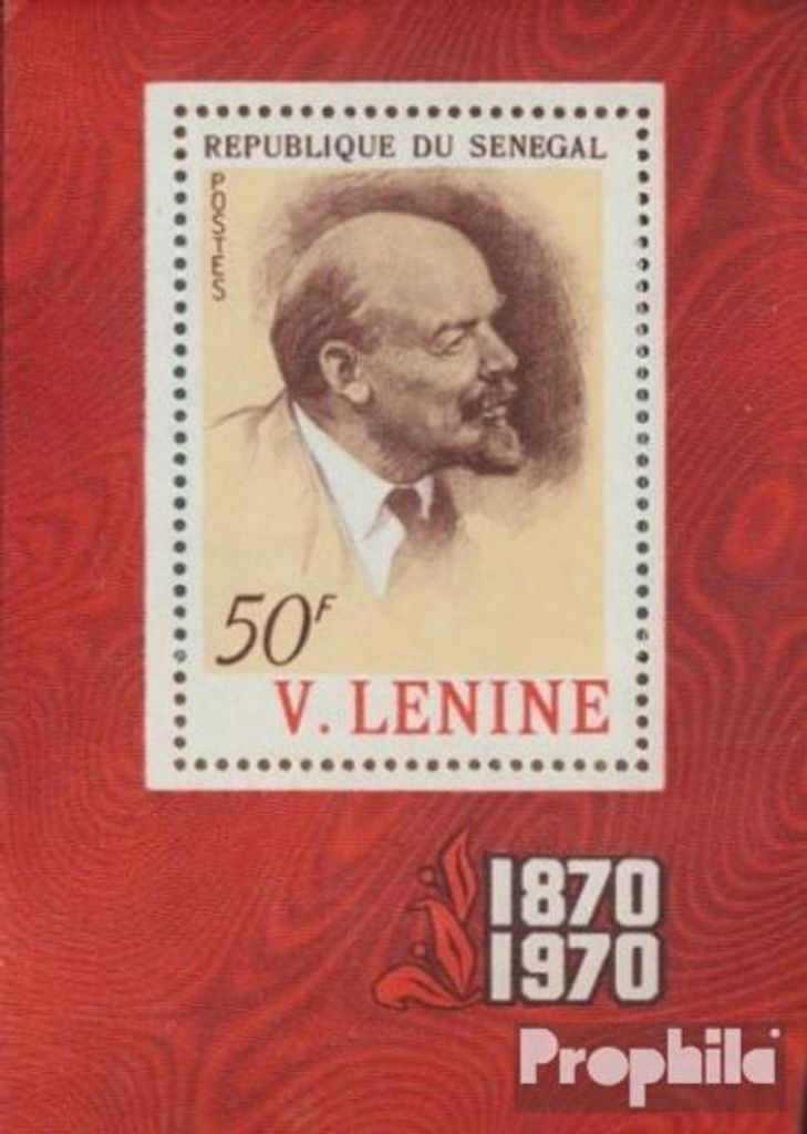 Briefmarken Senegal 1970 Mi Block8 (kompl.Ausg.) postfrisch Wladimir Lenin