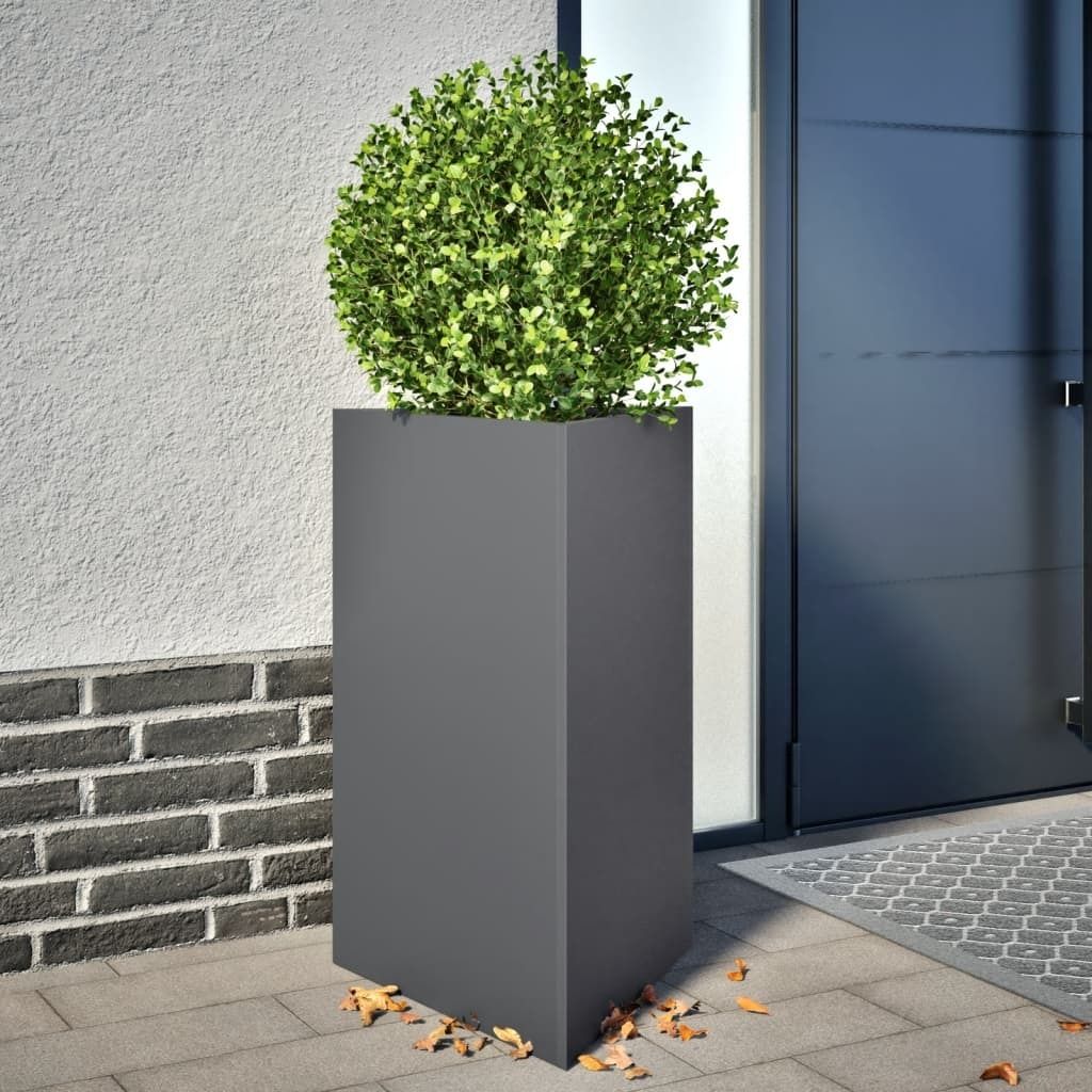 Maison Exclusive - Pflanzkübel Anthrazit Dreieckig 50x43x75 cm Stahl