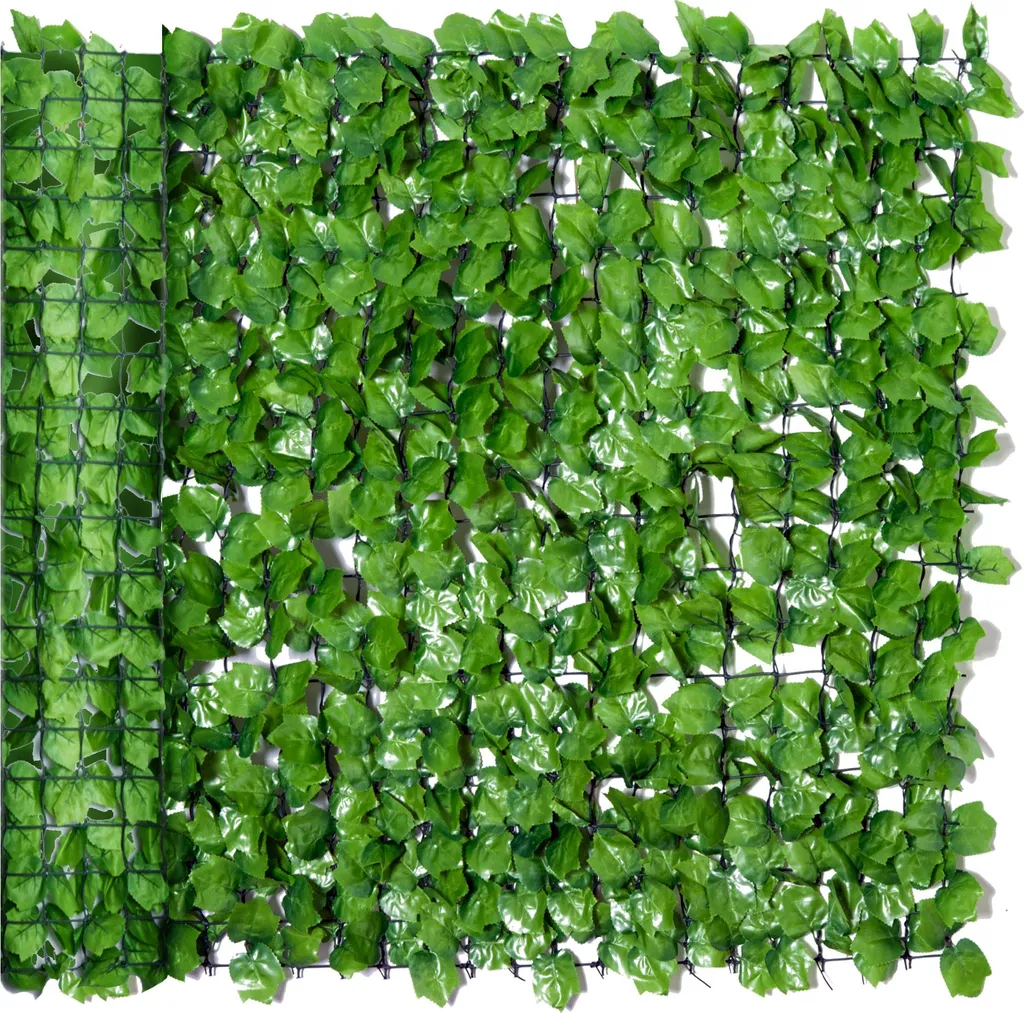 Haie artificielle Fortuna Lai 300x100 cm vert clair brise-vue balcon