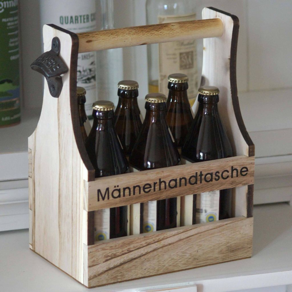 UNUS® Männerhandtasche Bier Flaschenträger 6 Flaschen Produktbild 6