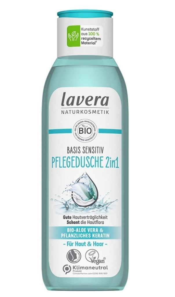 LAVERA BASIS SENSITIV 2-in-1 Körper- und Haarwaschgel mit Produktbild 