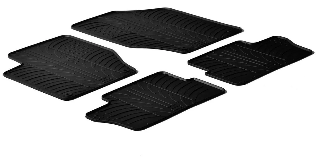 Jeu de tapis auto en caoutchouc noir pour Peugeot 308 SW break 4 pièces