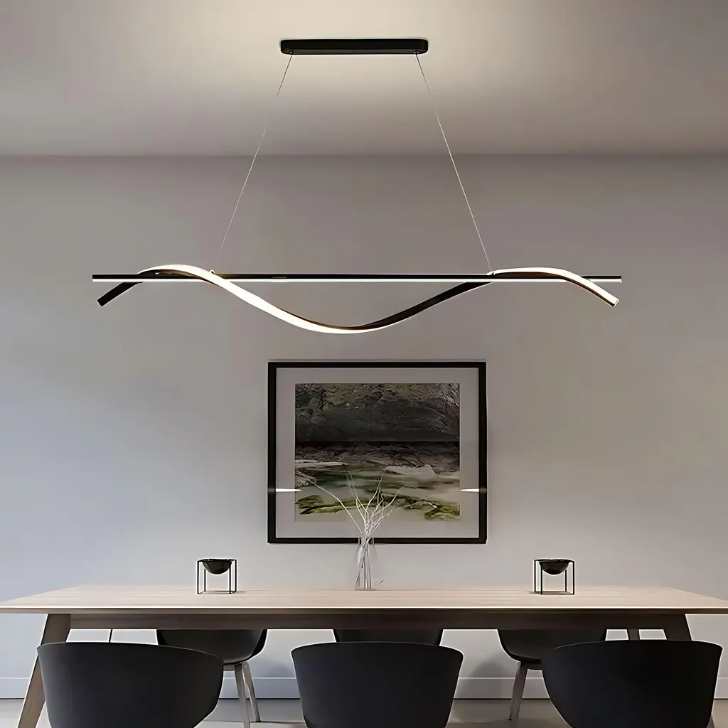 Suspension pour Table à Manger 120cm Noire Toolight - Idéal Cuisine Loft
