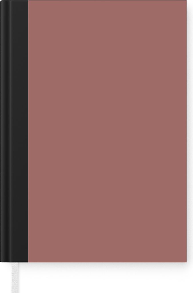 MuchoWow Notizbuch Tagebuch Haushaltsbuch Notebook A5 Terrakotta - Muster - Rosa - Notizblock - Notizheft - Notebook - Schreibblock - Papier