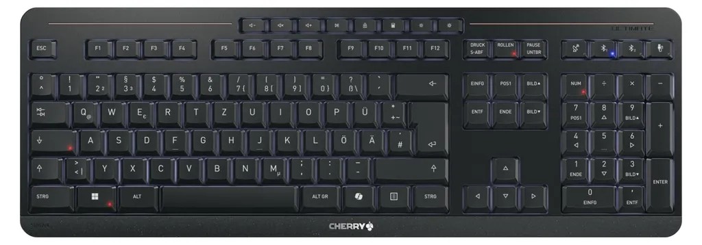 Clavier CHERRY STREAM JK-8570DE-2 Noir - Clavier Filaire USB Fiable