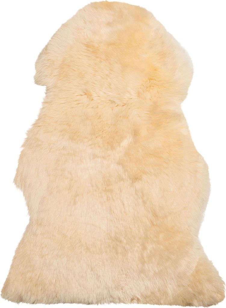 BELIANI Schaffell Beige Natürliches Leder Unregelmäßige Form Elegantes Design 65 x 110 cm