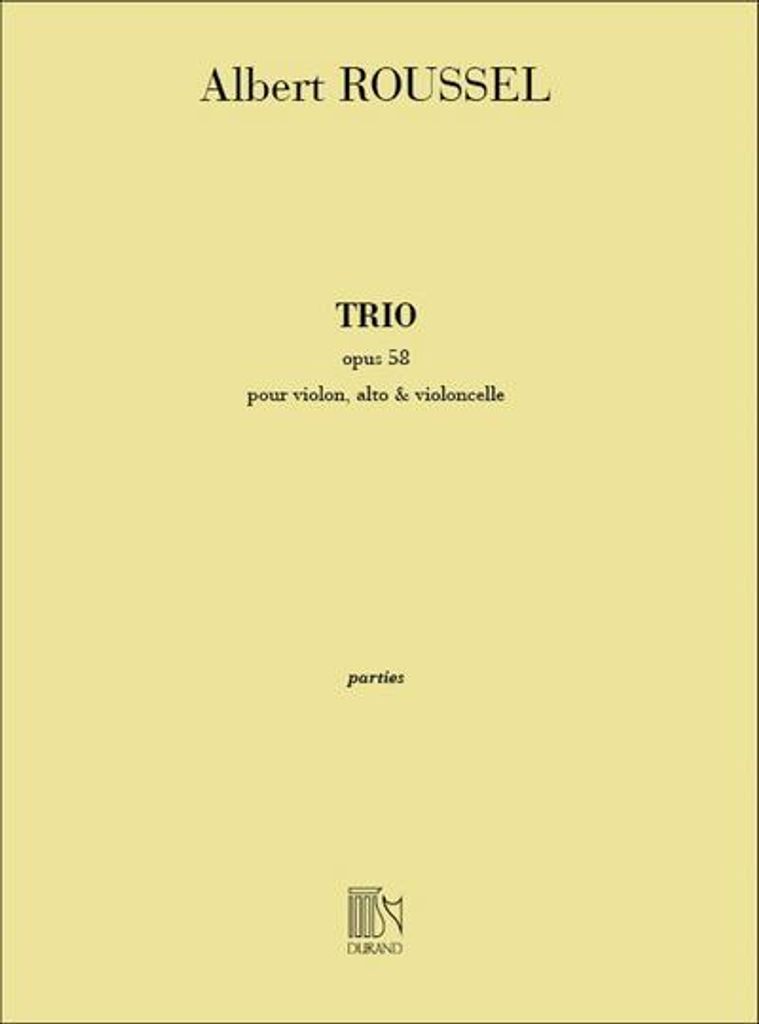 Trio op.58 pour violon, altoet violoncelle, parties