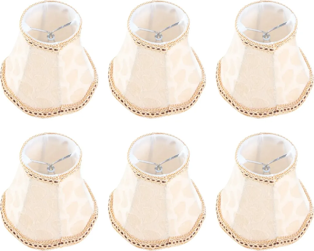 6 Abat-jour en Tissu Haute Qualité pour Décoration de Lustre Moderne