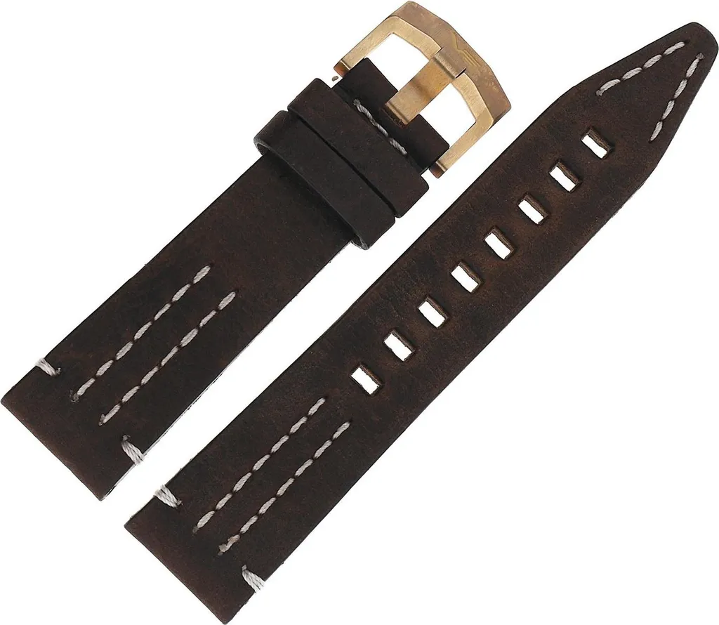 Ceinture Rocket N1 Marron en Cuir et Poils Blanc Marron Clair O565