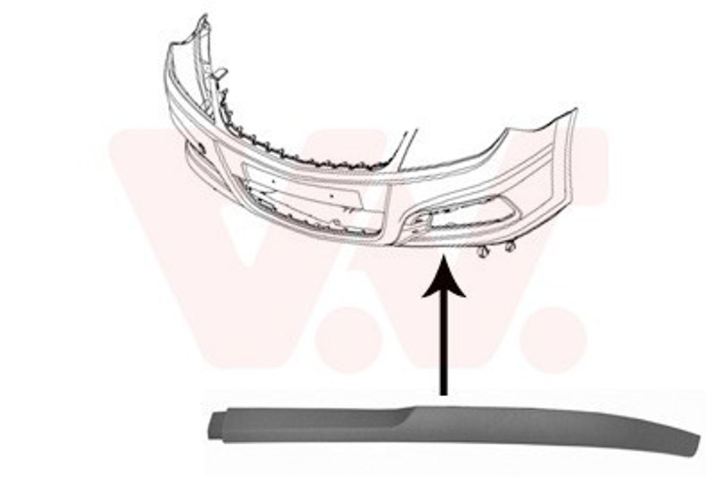 VAN WEZEL Spoiler voor o.a. Vw - 5869509, 5410909482534