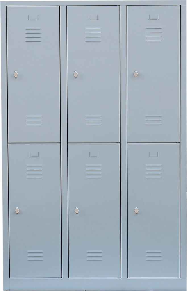 6 Fächer-Spindschrank Spind Kleiderspind extra breit Wertfachschrank 523230