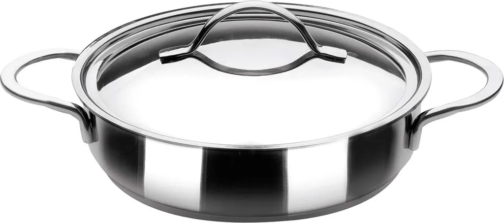 Pot bas 2,4L inox Noah - Finis les aliments attachés lors du mijotage