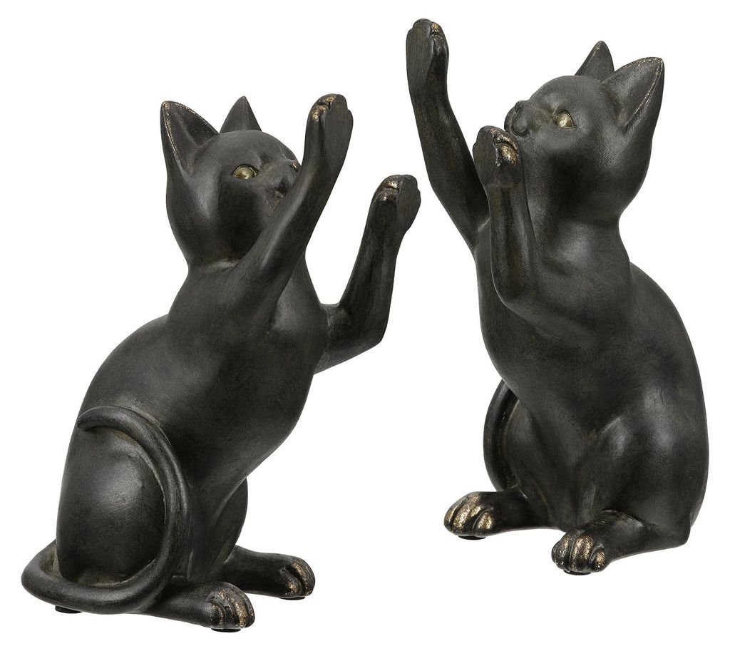 Gilde Buchstützen, Katze, "Gatto", Kunstharz, schwarz, L. Image du produit 