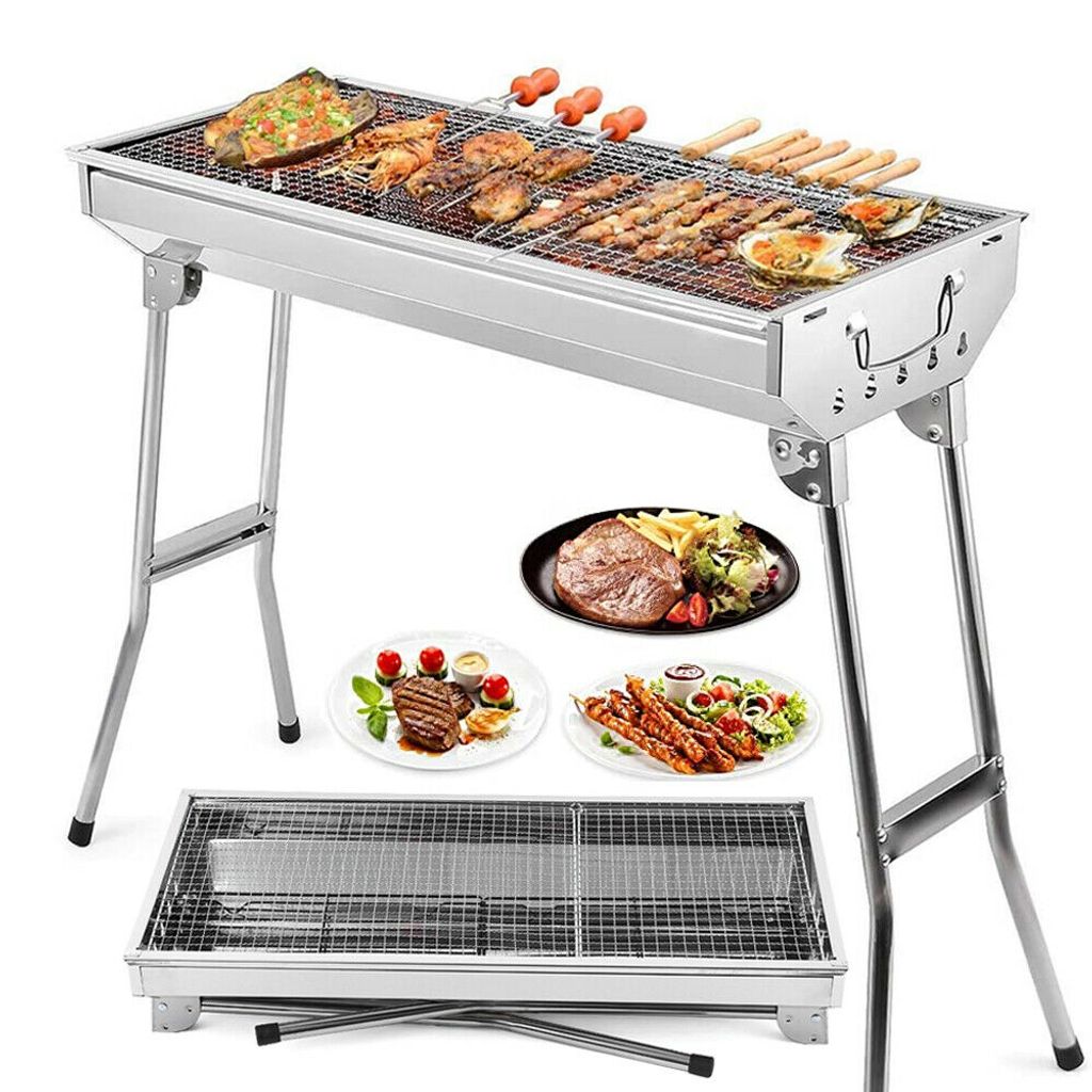 Barbecue Standgrill Holzkohlegrill Gartengrill Schaschlikgrill Camping Picknick 