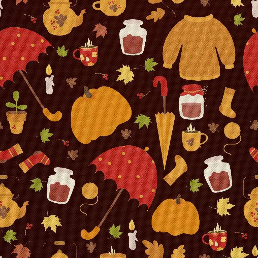 OUTDOOR DEKOSTOFFE OXFORD - Motiv Herbst I DX744