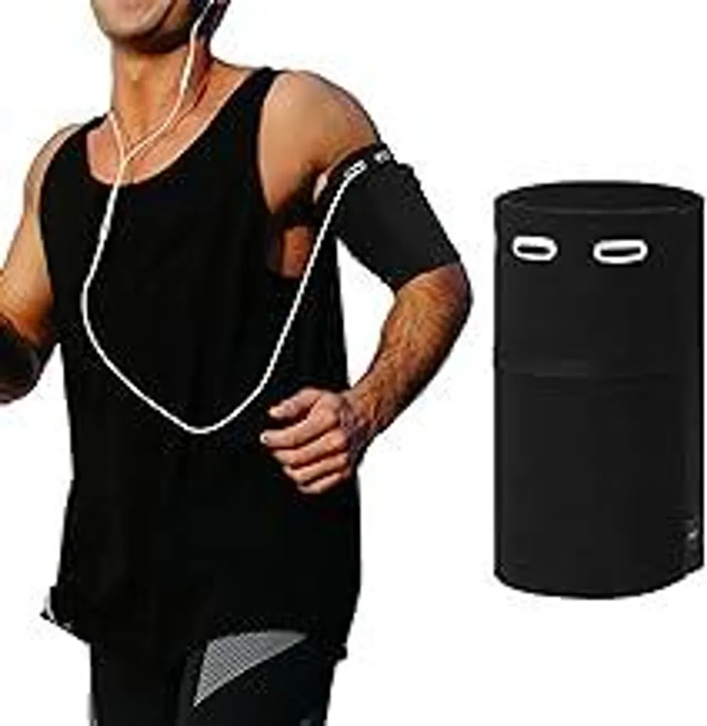 Supporto Cellulare da Braccio per Corsa e Fitness - Universale Nero