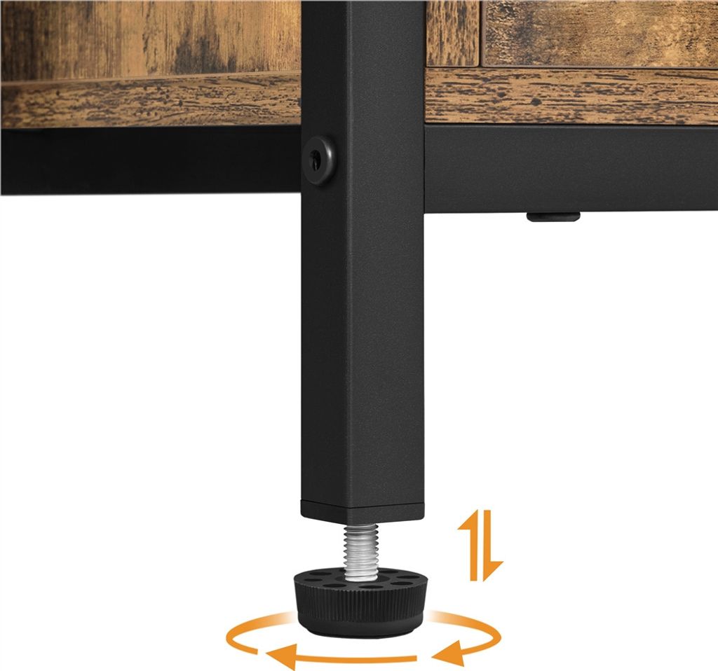 Yaheetech Badezimmerschrank Badschrank Kommode mit 3 Produktbild 11