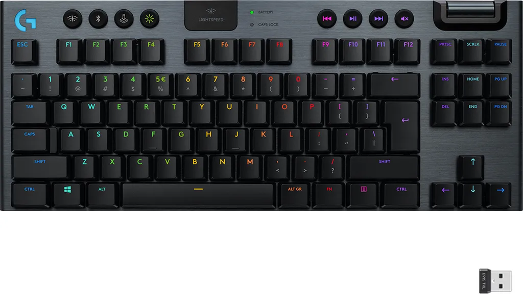 Logitech G915 TKL Clavier RGB Lightspeed avec Switchs GL Profil Bas