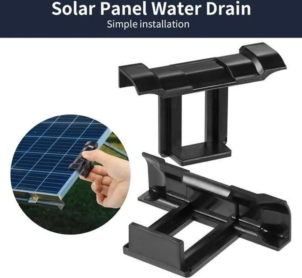 Drainage de l'eau pour panneaux solaires - Solution 24 clips efficaces