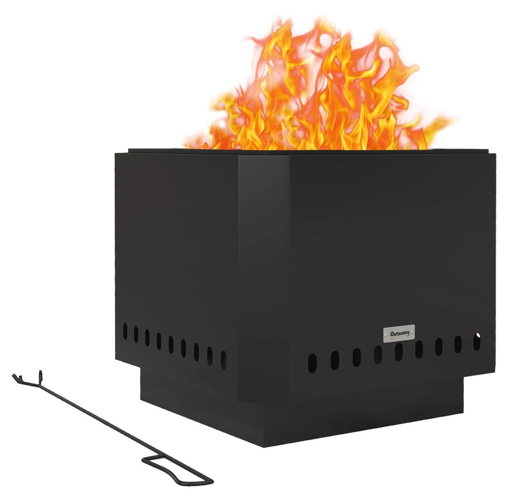 Outsunny ciotola per il fuoco cesto per il fuoco senza fumo Immagine del prodotto 