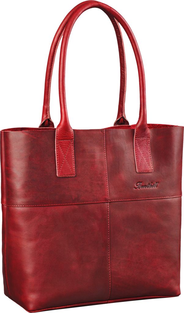Benthill Damen Shopper Leder - Bag Beutel aus echtem Produktbild 