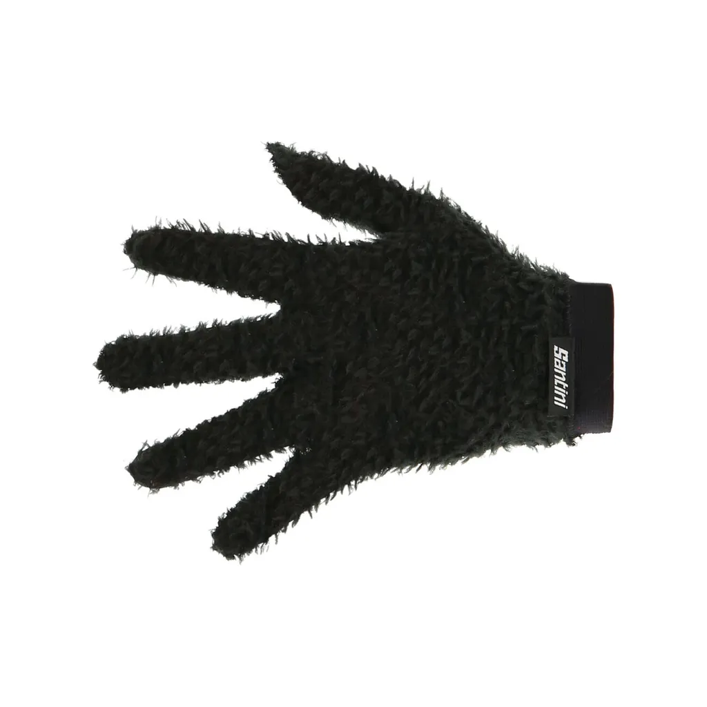 Gants de cyclisme hiver Santini Alpha noirs XS protection thermique