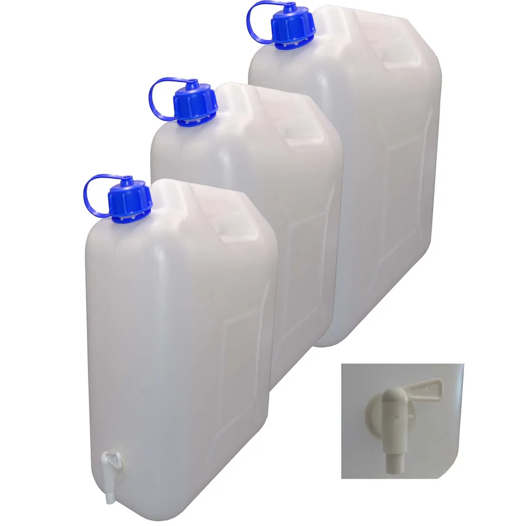 Bidon d'eau potable 10 litres avec bec verseur et robinet doseur