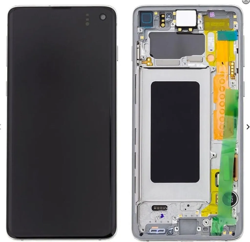 Écran Galaxy S10 Blanc Haute Définition avec Tactile Fluide et Précis