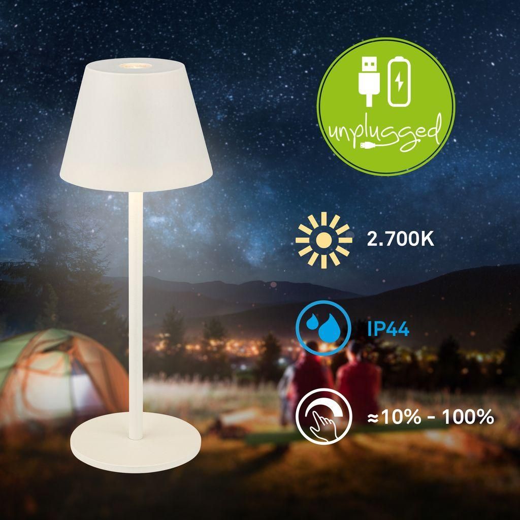 LED Tischlampe Akku LED Tischleuchte Kabellos Dimmbar Touch Produktbild 
