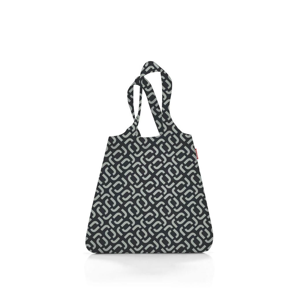 Reisenthel Mini Maxi Shopper, Stoffbeutel, Schwarz, Weiß, Produktbild 