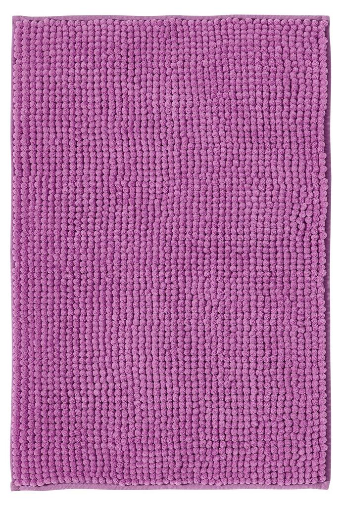 Rutschfeste Badematte | Kombinierbar mit einem Badteppich-Set | Waschbarer Chenille-Badeteppich | Duschmatte für Dusche, Badewanne und WC | Lila ...