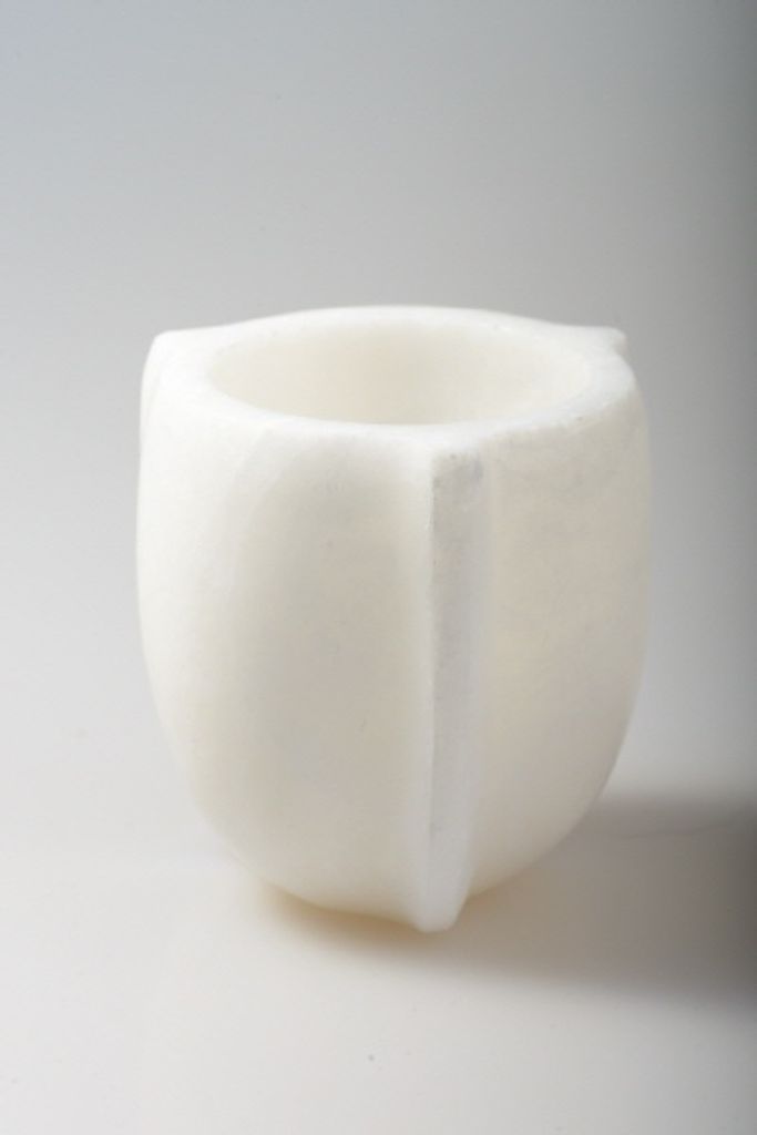 Weihrauchschale H6,5 cm Ø außen 6 cm Speckstein, weiß