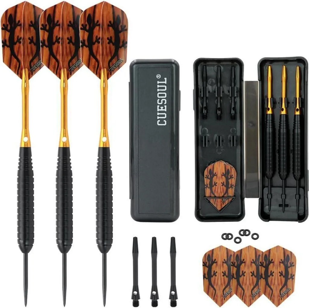 Set de fléchettes 23g pour tournoi et club avec étui de transport rigide