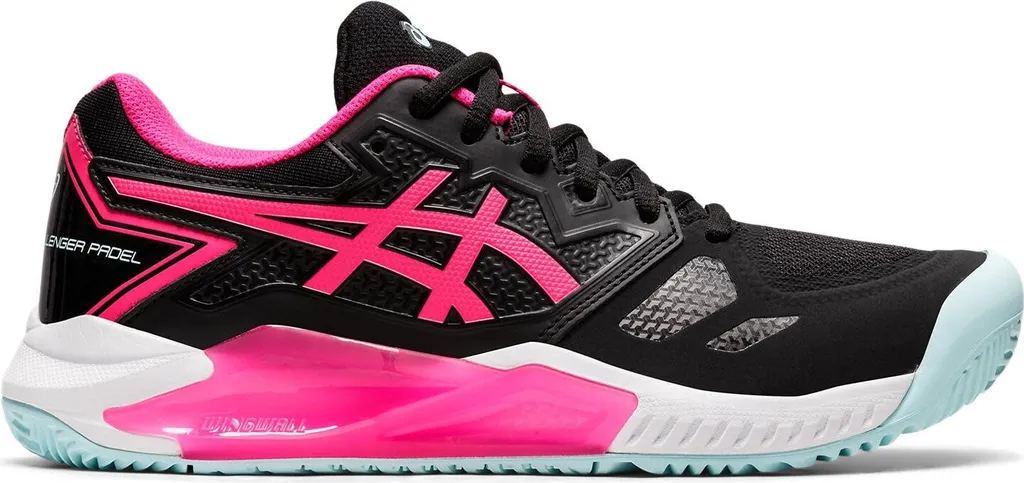 Asics Gel Challenger 13 Femmes Noires et Roses - Chaussures Padel Asics