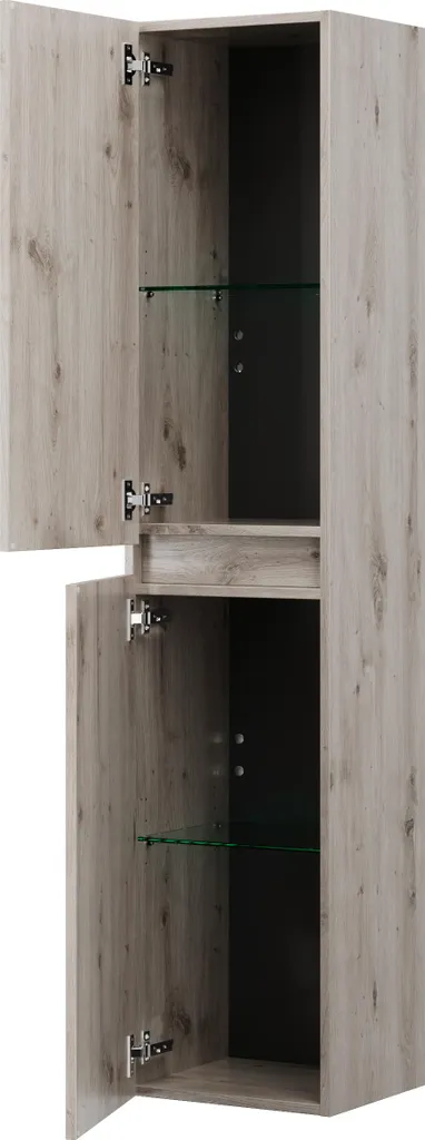 Meuble de rangement haut salle de bain burgbad Rocio gain de place 2 p