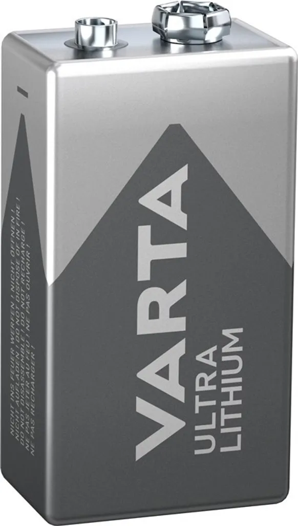 Varta Batterie 9V Lithium Professional bloc 6LR61 haute performance