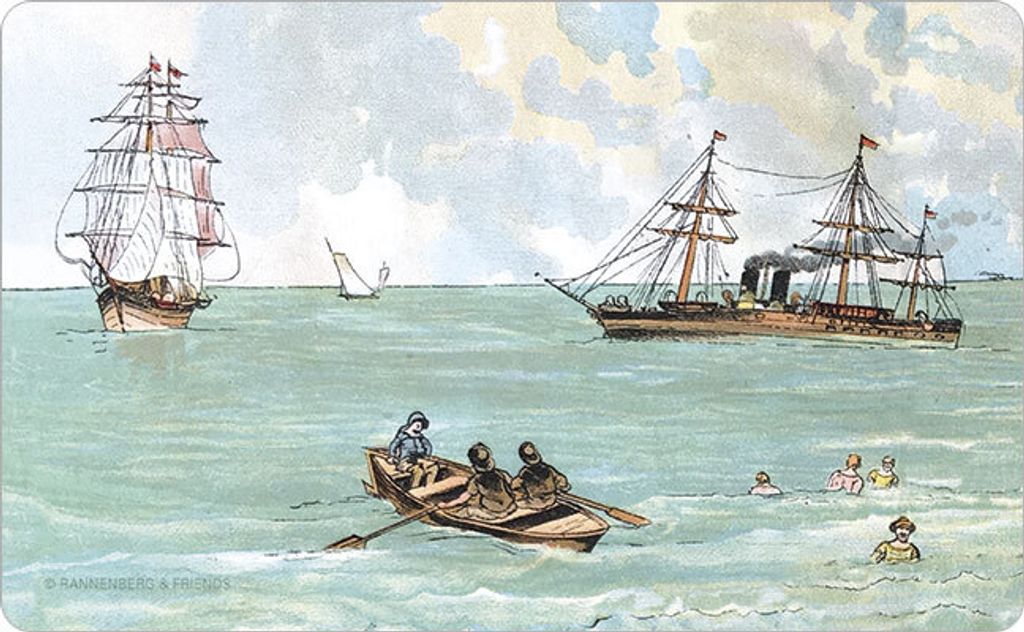Frühstücksbrettchen Das Meer, Frühstücksbrett Schneidebrettchen Vesperbrett Segelschiff