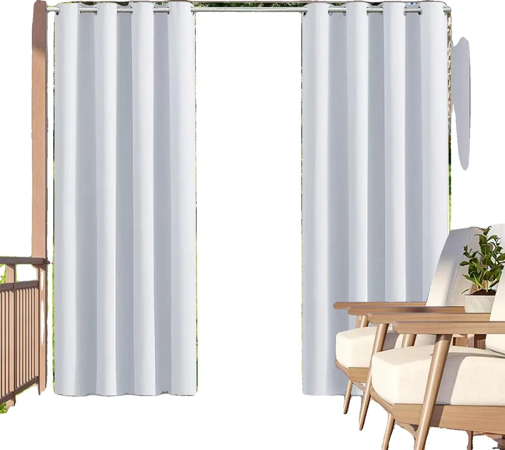 Tende Termiche Esterne 132x238cm Impermeabili | Bianco-Argento UV Stop