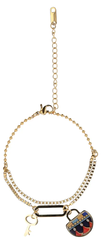 Bijou fantaisie : bracelet doré multicolore NAHIMA, accessoire tendance