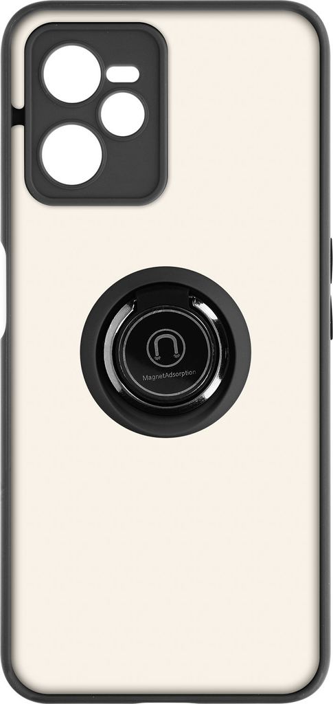Avizar, Hybrid Handyhülle mit Ring-Halterung Realme C35, Schwarz