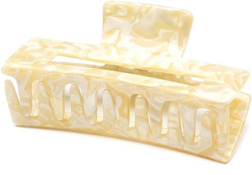 Haarclip Crème 10,5 cm 5,7 cm Frauen Haaraccessoire