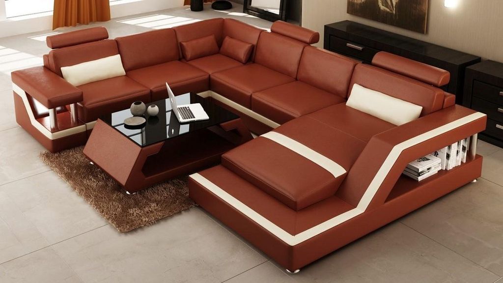 Wohnzimmer Ecksofa Polster Garnitur Sitz Sofa